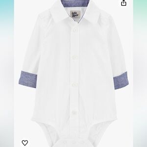NWT Oshkosh Bgosh white onsie
